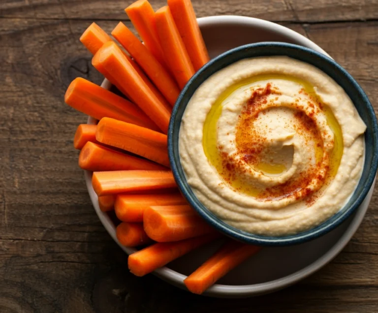 Carrot Sticks & Hummus: The Ultimate Healthy Snack!