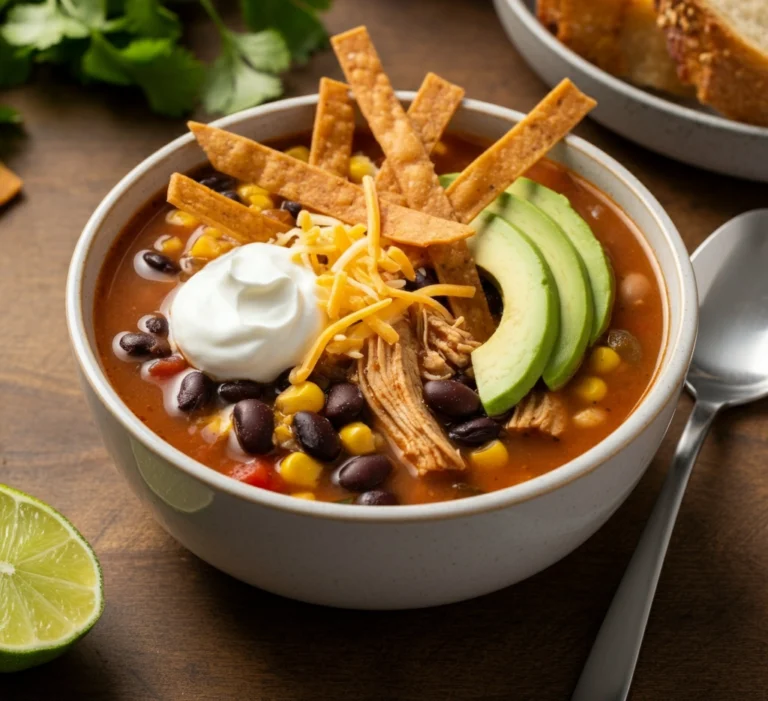 Crockpot Chicken Tortilla Soup: A Quick and Delicious Weeknight Dinner