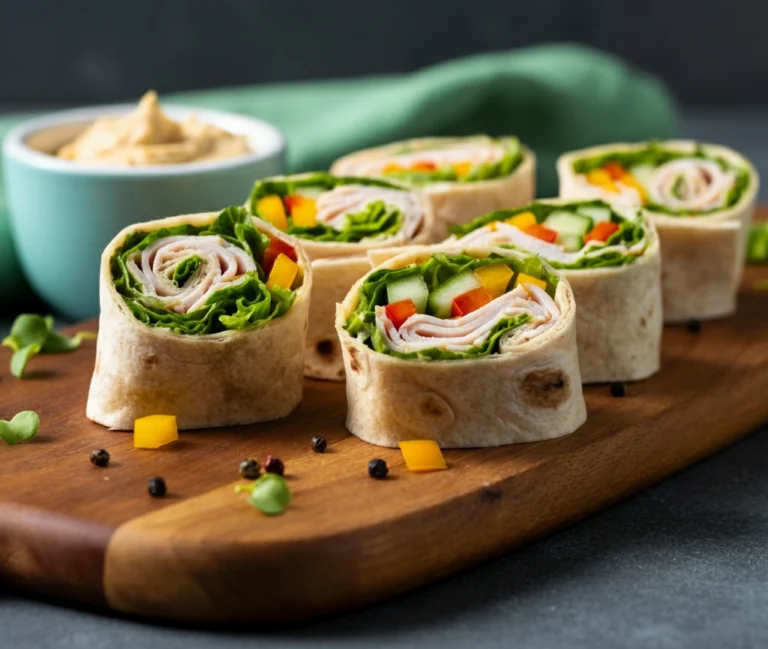 Easy Mini Turkey Wraps with Veggies: Perfect for Snack Time