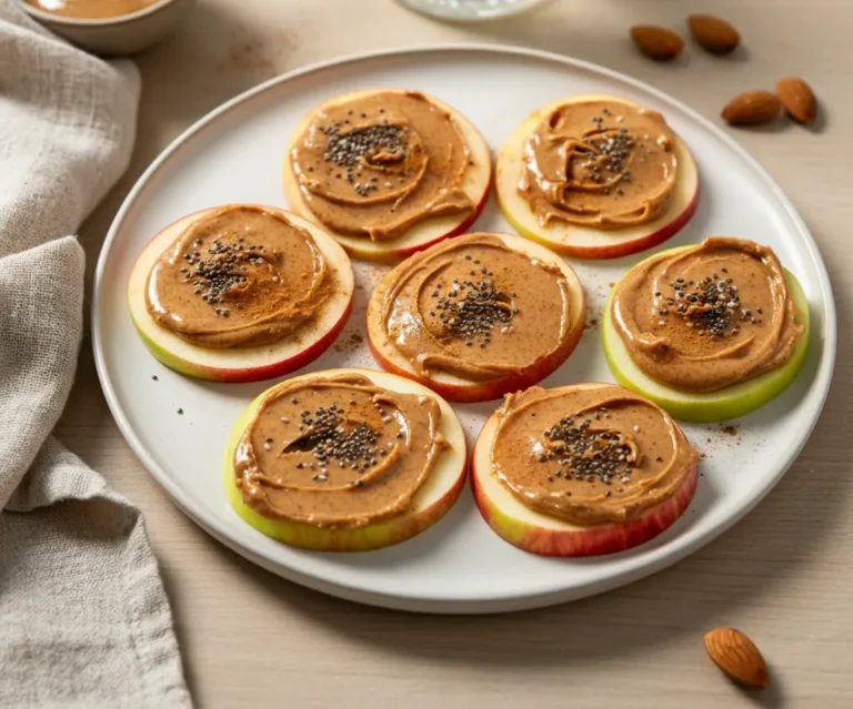 Healthy & Delicious Snack Hack: Apple Slices with Almond Butter