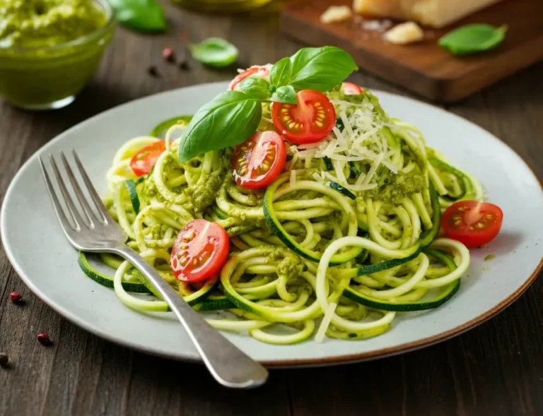 Zucchini Noodles with Pesto Sauce