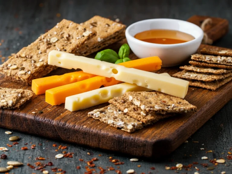 Quick & Easy Cheese Sticks with Whole Grain Crackers