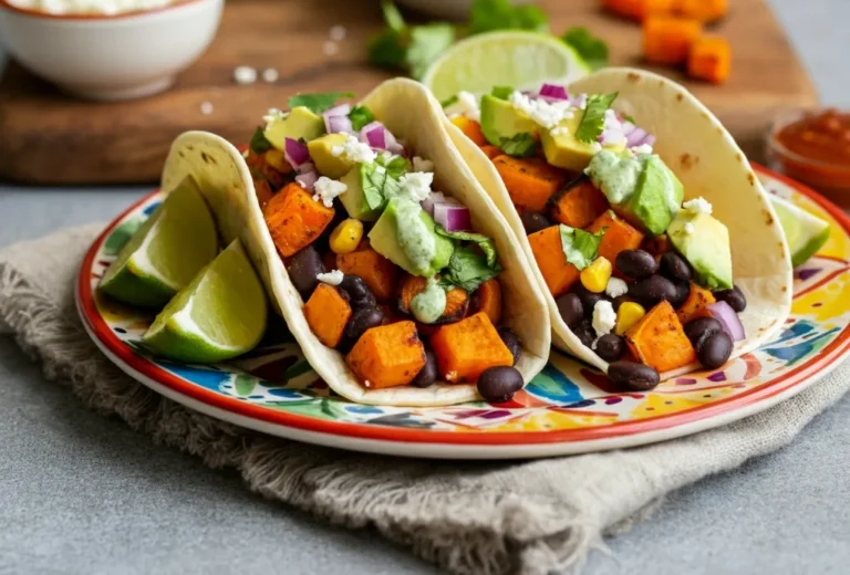 Sweet Potato and Black Bean Tacos : A Flavorful and Healthy Dinner Idea