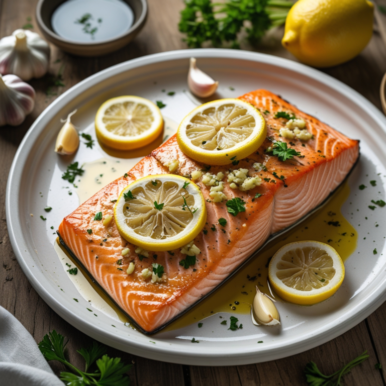Baked Salmon with Garlic and Lemon: A Healthy Delight