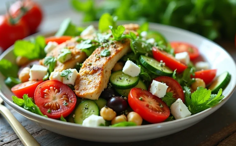 Easy Greek Salad with Lean Protein: A Healthy and Tasty Meal