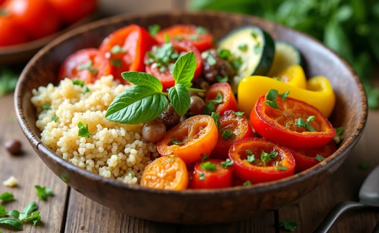 Easy Roasted Veggie and Quinoa Buddha Bowl Recipe for Beginners