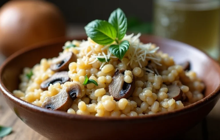 One-Pot Mushroom and Barley Risotto: Easy, Flavorful, and Satisfying