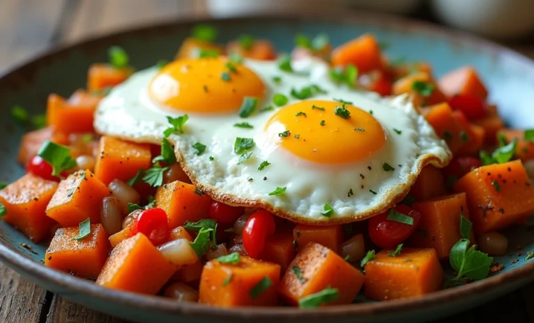 Savory Sweet Potato Hash with Eggs: A Tasty and Nutritious Meal